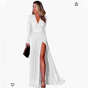 Long Sleeve Bridesmaid Dresses with Slit